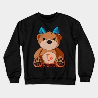 Capricorn Teddy Bear Crewneck Sweatshirt